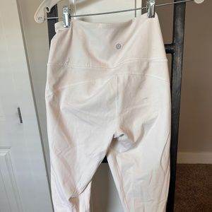 White thick Lulu leggings